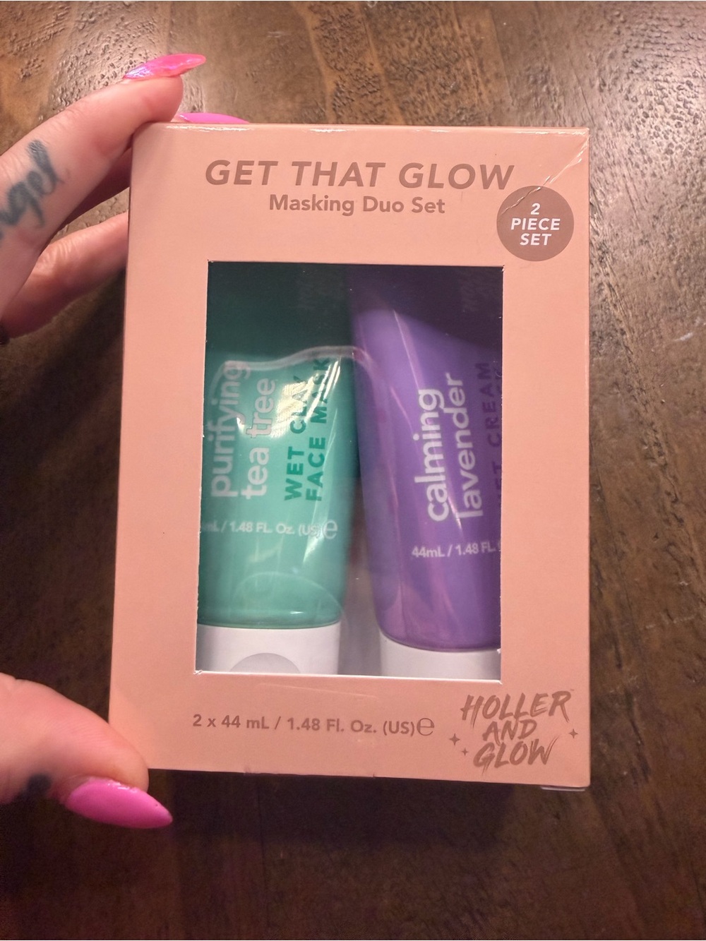 Holler and glow get that glow mask duo new purifying green tea calming lavender